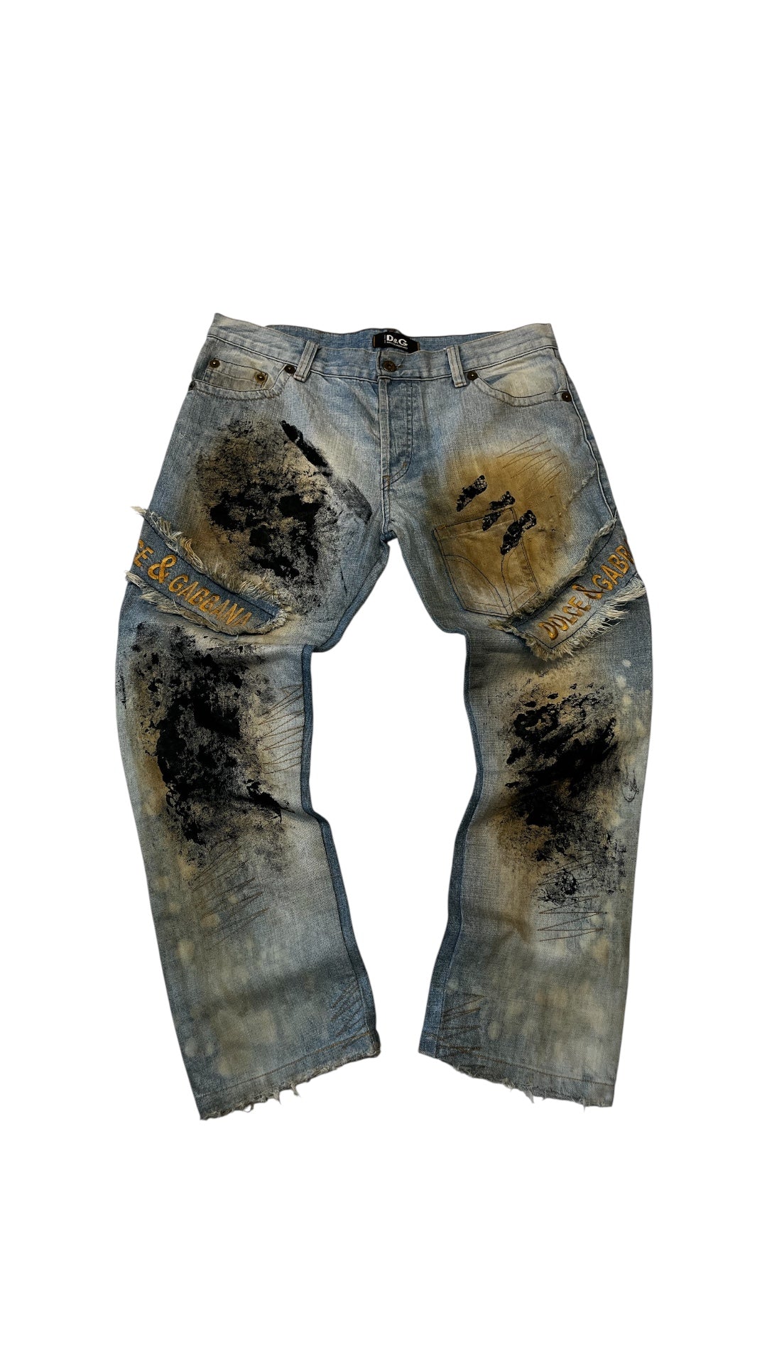 Dolce & Gabbana Jeans - Distressed Patch Denim
