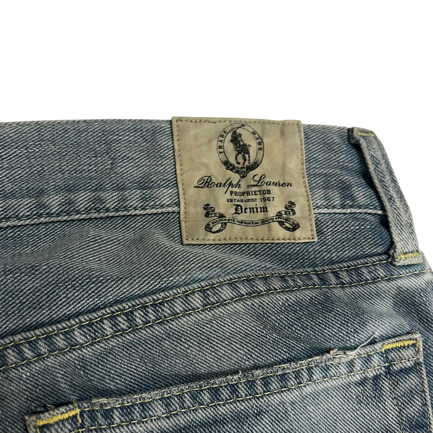 Ralph Lauren Denim Bleached Custom Wash Bootcut
Vintage W32 L34 Camo Bleach