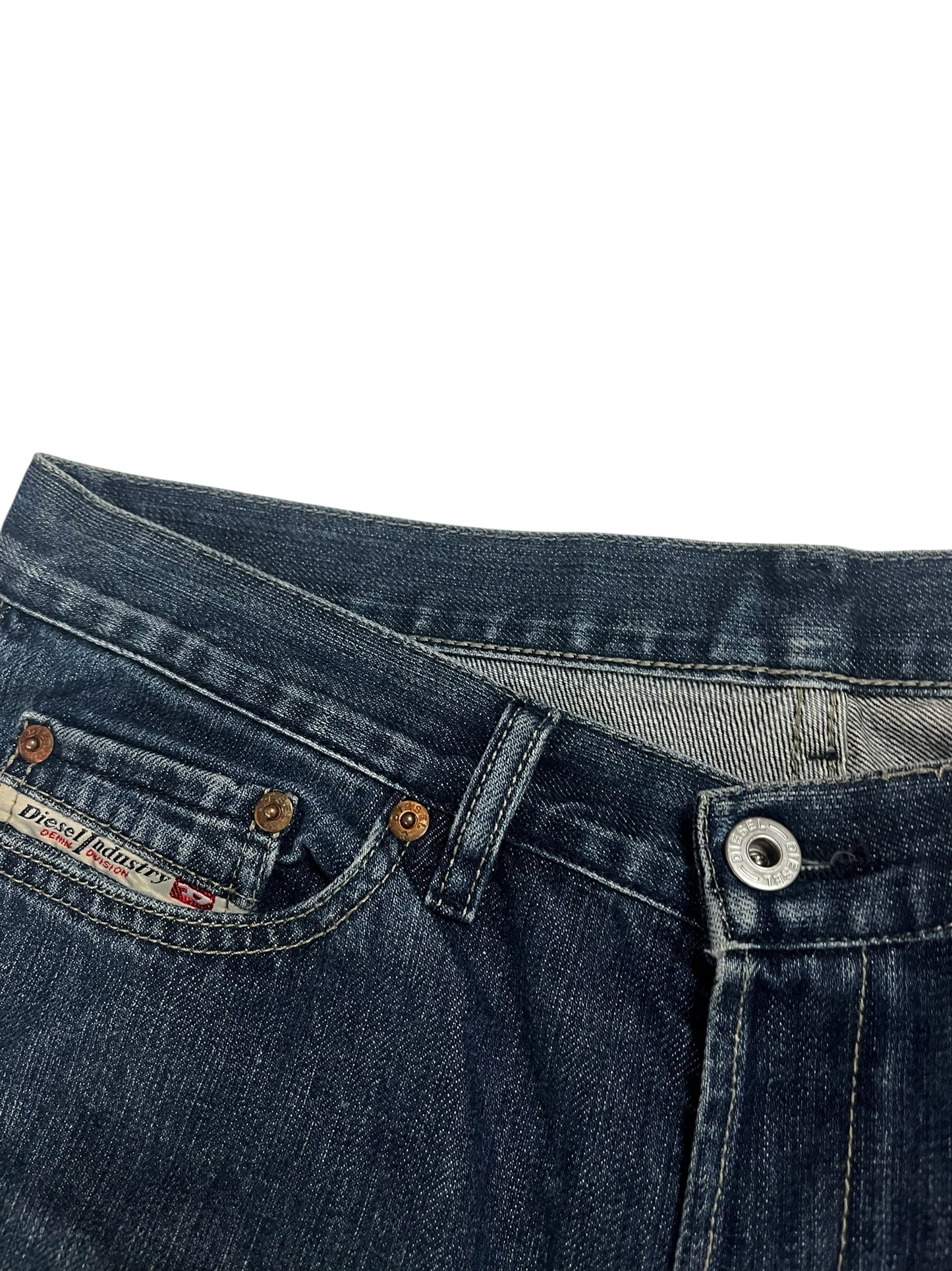 Diesel Industry Bleached Bootcut Vintage W33 L35
Rare No Back Pockets Archive Denim