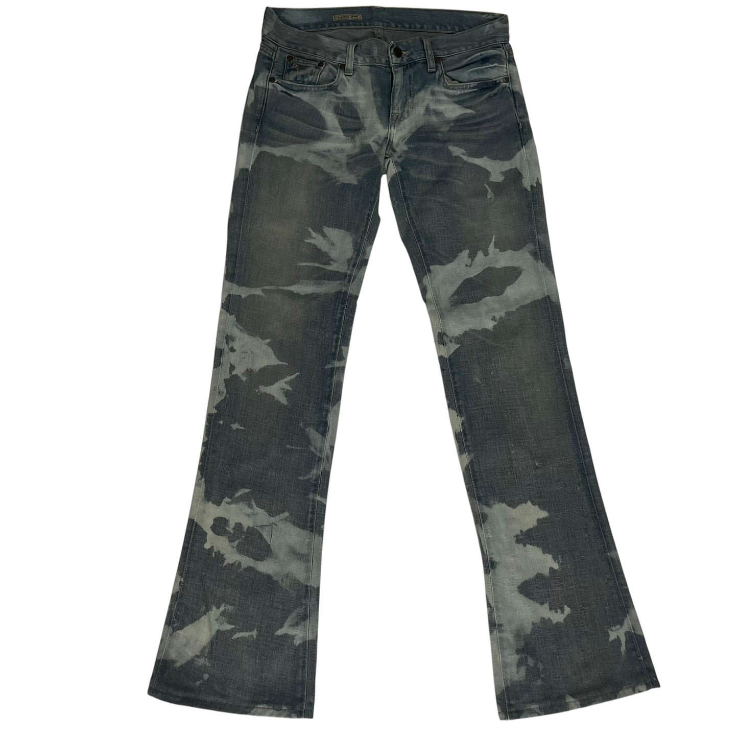 Ralph Lauren Denim Bleached Custom Wash Bootcut 
Vintage W32 L34 Camo Bleach