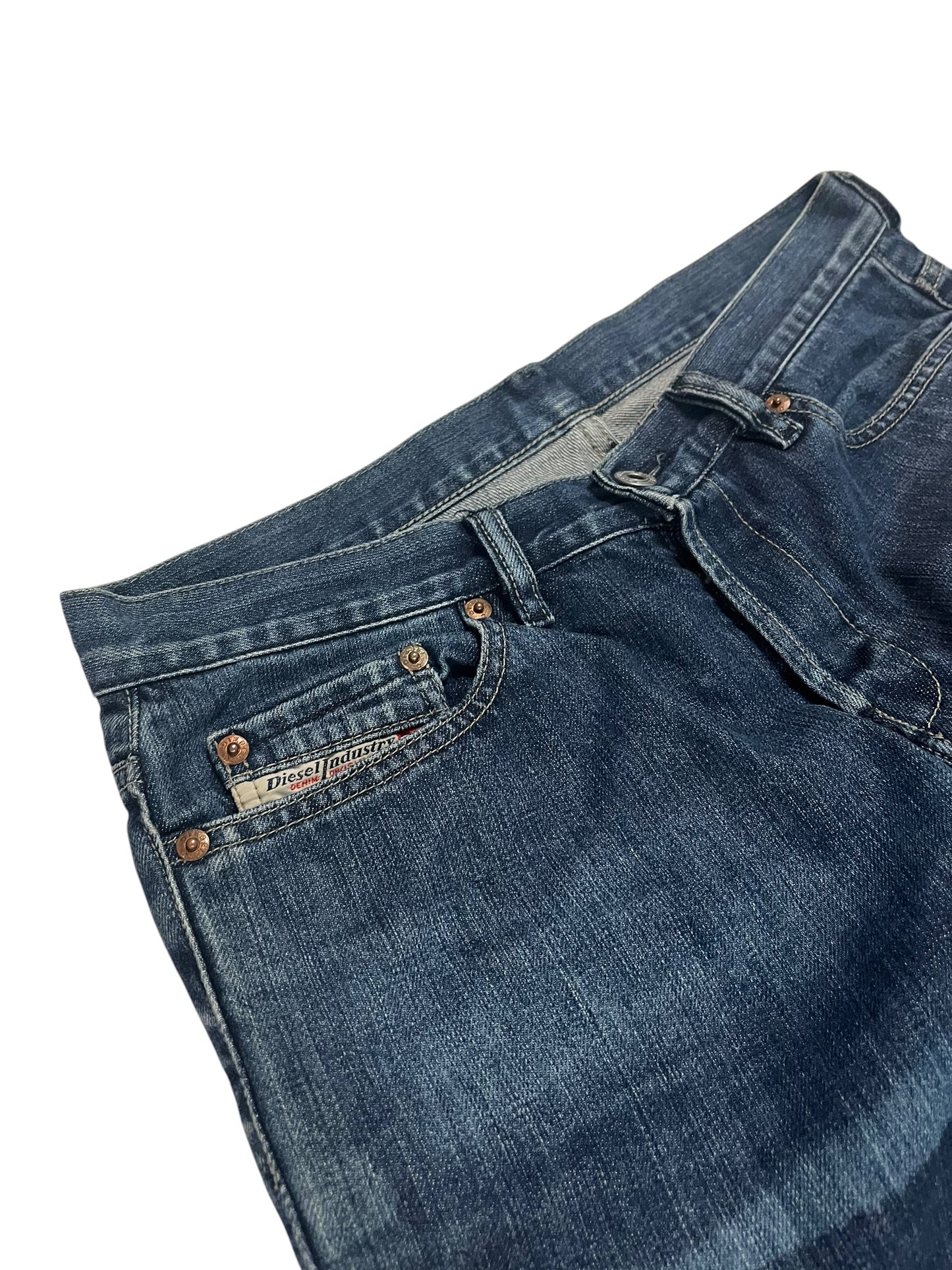 Diesel Industry Bleached Bootcut Vintage W33 L35 
Rare No Back Pockets Archive Denim