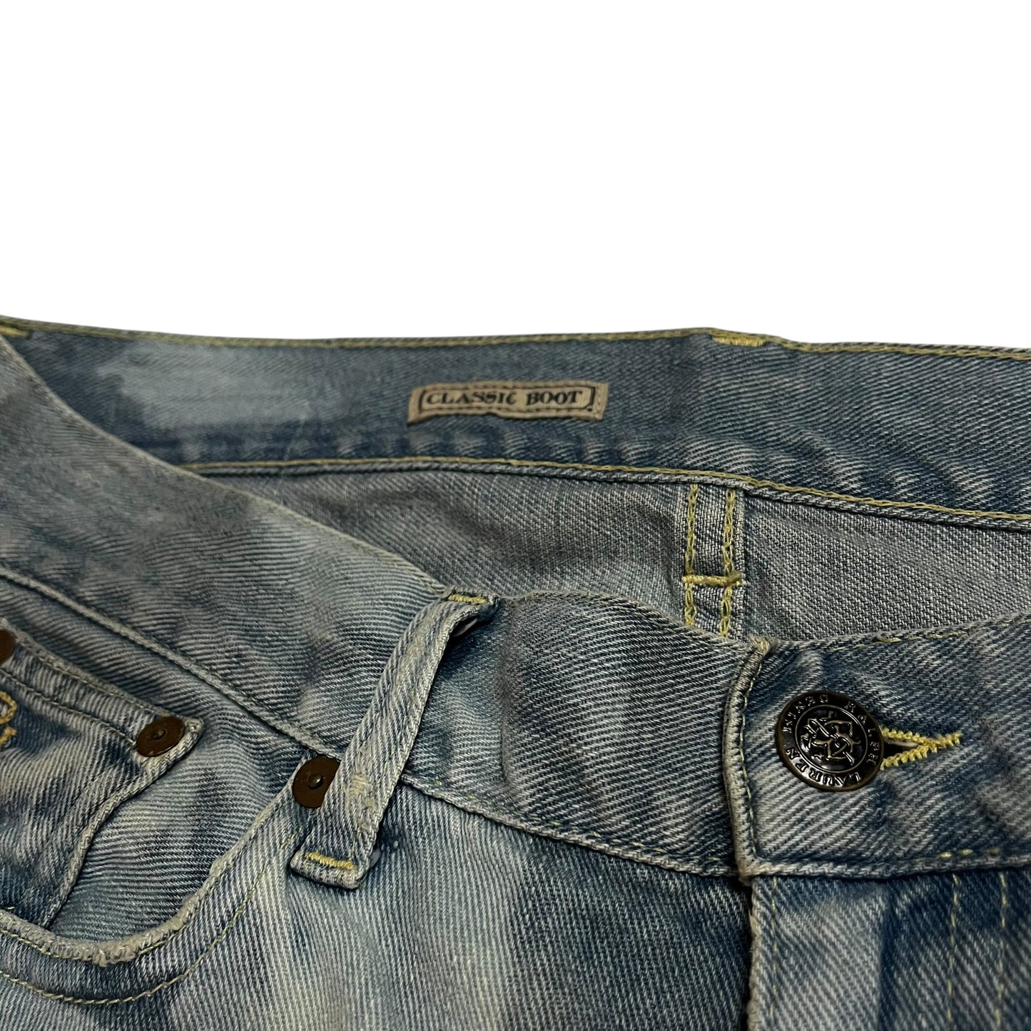 Ralph Lauren Denim Bleached Custom Wash Bootcut 
Vintage W32 L34 Camo Bleach