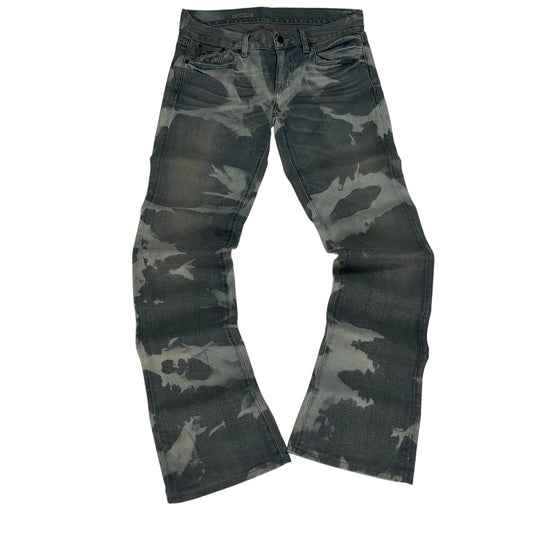 Ralph Lauren Denim Bleached Custom Wash Bootcut 
Vintage W32 L34 Camo Bleach