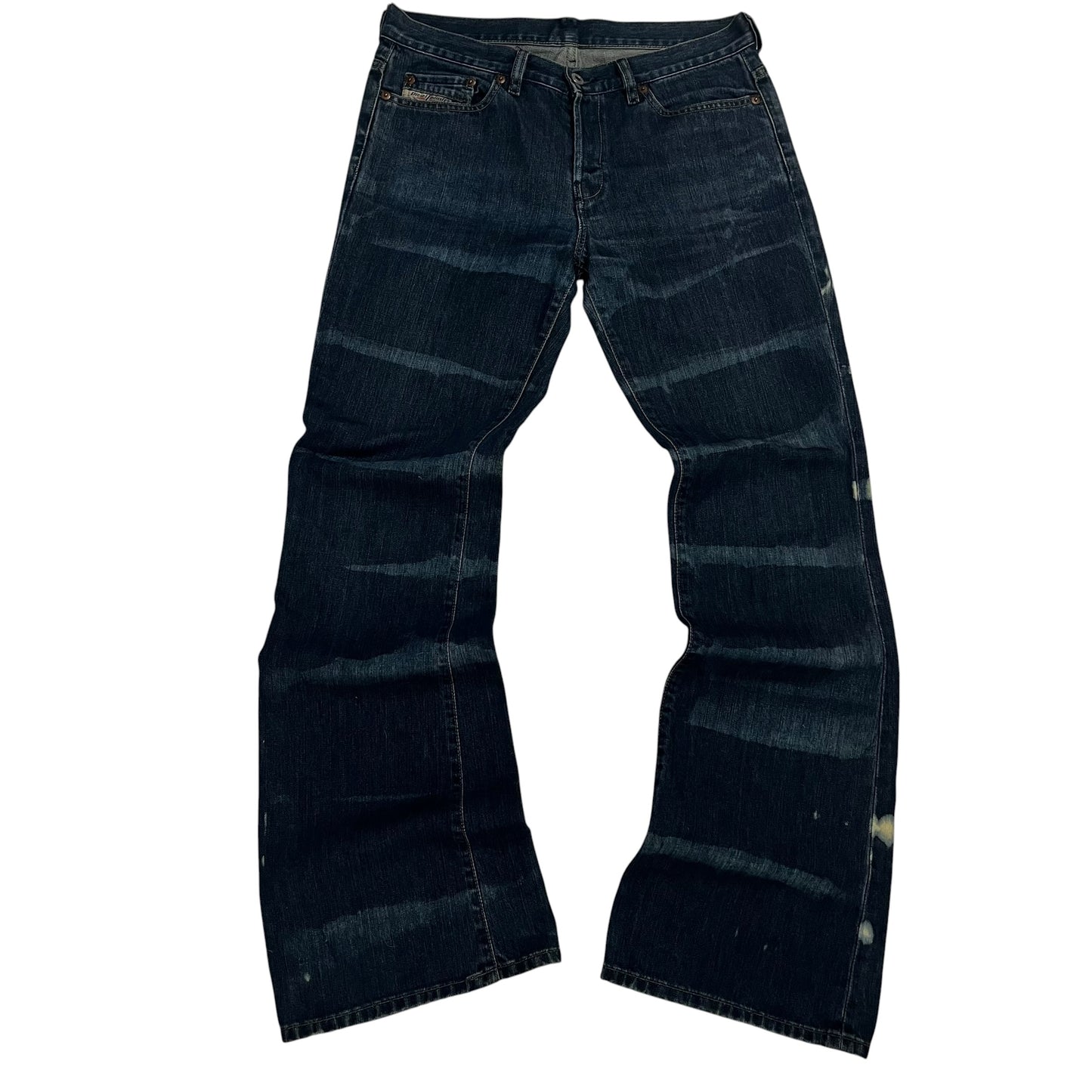 Diesel Industry Bleached Bootcut Vintage W33 L35 
Rare No Back Pockets Archive Denim
